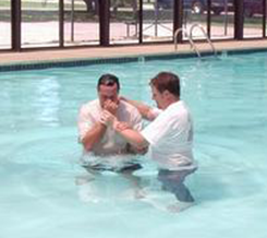 Ron Getting Baptized